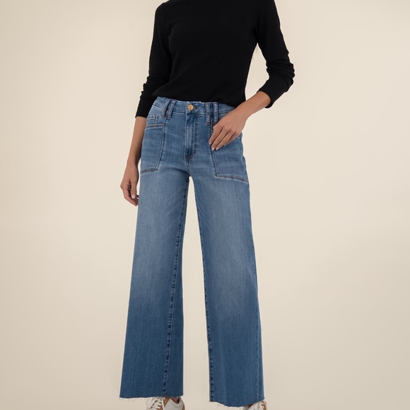 Kut from the Kloth Denim - Kut from the Kloth Meg High Rise Wide Leg Size 1010 / Earn W/Medium Base Wash